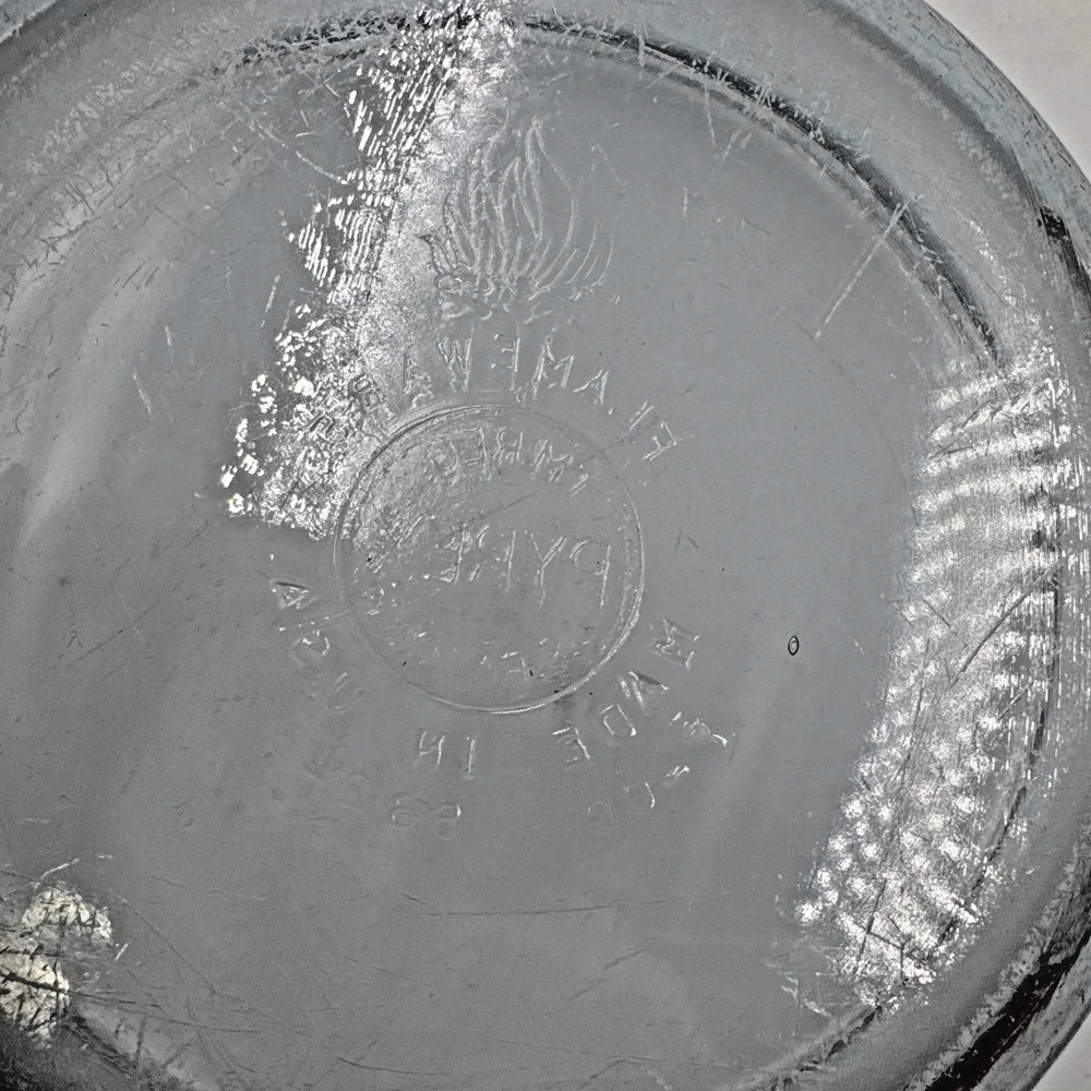 Vintage 1940's Pyrex Top‎ of Stove Flameware Blue Glass 7